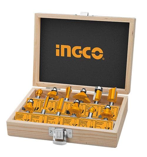 Ingco AKRT1221 12 Pcs Router Bits Set