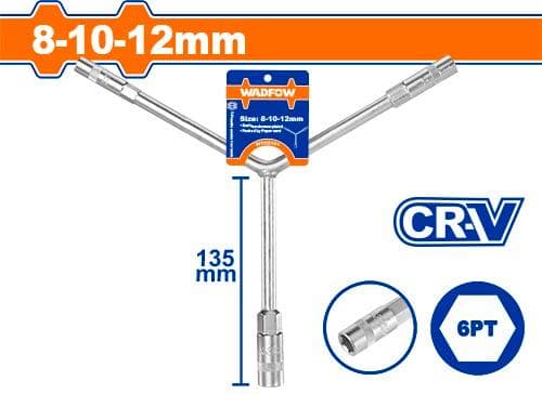 Wadfow WTH2101 Y-type Socket Wrench