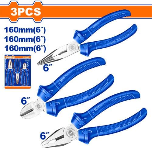 Wadfow WPS0623 3 Pcs Pliers Set