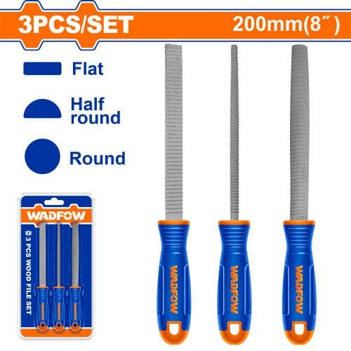 Wadfow WSF1403 3 Pcs Wood File Set