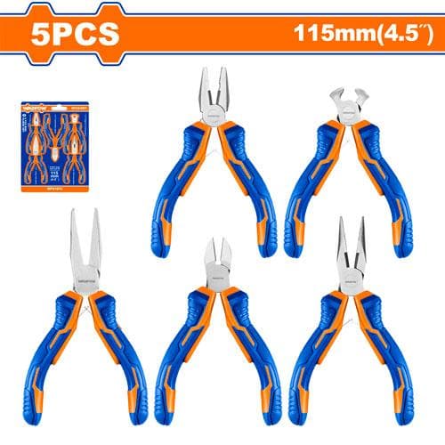 Wadfow WPS1615 5 Pcs Mini Pliers Set