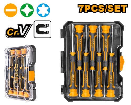 Ingco HKSD0718 7 Pcs Precision Screwdriver Set