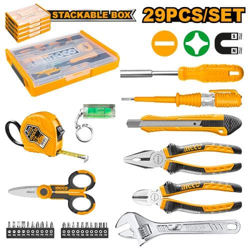 Ingco HKTV01H291 29 Pcs Household Tools Set