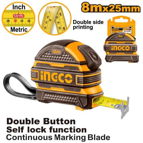 Ingco HSMT08825 Steel Measuring Tape