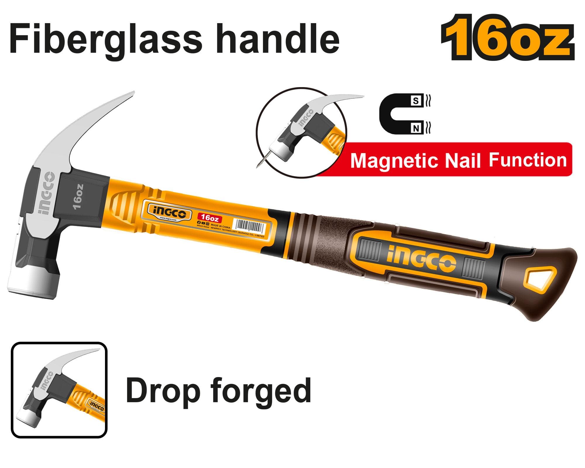 Ingco HCH81016 Claw Hammer
