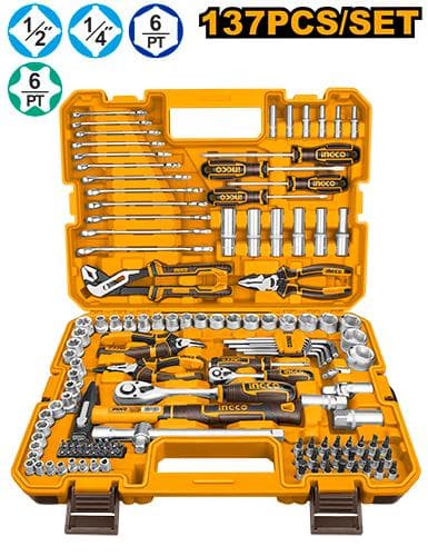Ingco HKTHP21371 137 Pcs Combination Tools Set