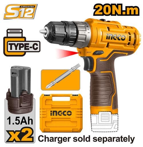 Ingco CDLI12202 Cordless Drill