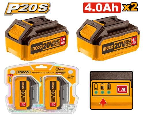 Ingco COSLI240312 P20s Lithium-ion Battery Kit