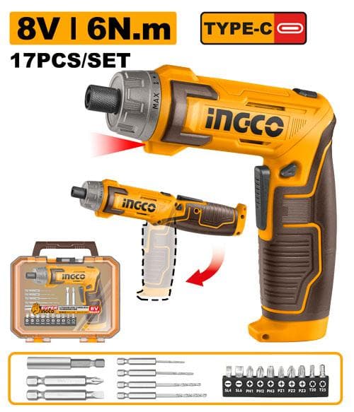 Ingco CSDLI08025 Cordless Screwdriver