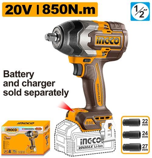 Ingco CIWLI20851 Cordless Impact Wrench