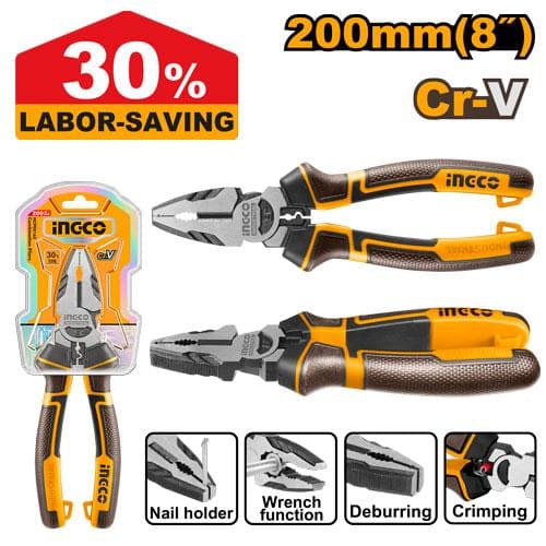Ingco HHCP28200 High Leverage Combination Pliers