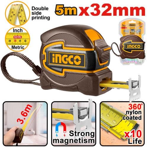Ingco HSMT80532 Steel Measuring Tape