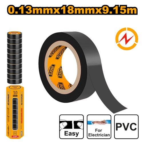 Ingco HPET1103 Pvc Insulating Tape (10pcs)