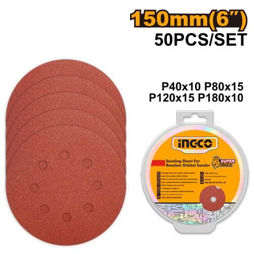 Ingco AKRS1500511 Sanding Sheet For Random Orbital Sander