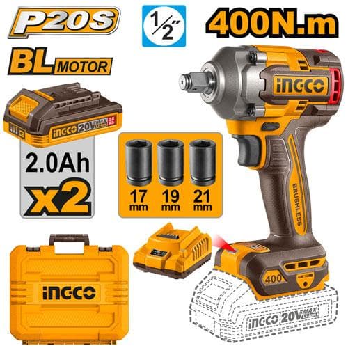 Ingco CIWLI2040 Cordless Impact Wrench