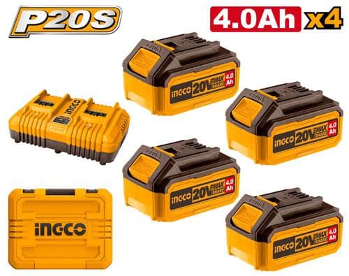 Ingco FBCLI20244 P20s Lithium-ion Battery And Charger Kit