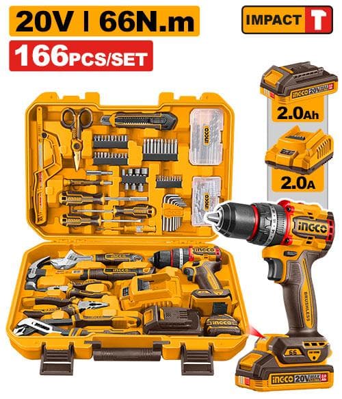 Ingco HKTHP41662 166 Pcs Tools Set