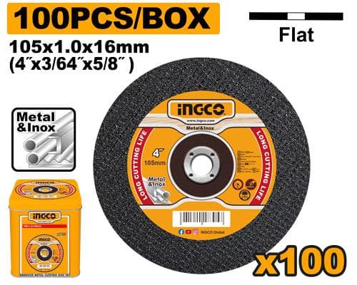 Ingco MCD10105100 Abrasive Metal Cutting Disc Set