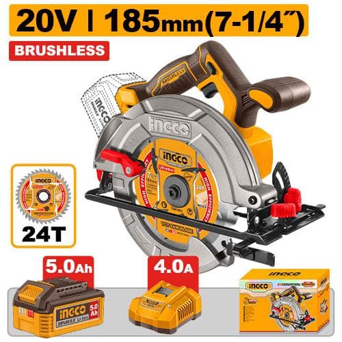 Ingco CSLI18513 Cordless Circular Saw