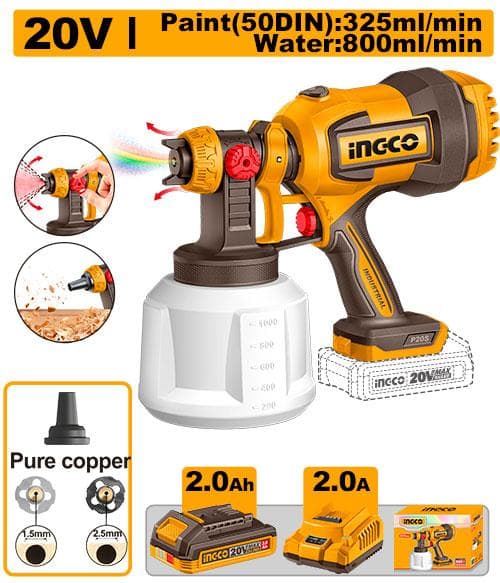 Ingco CSGLI20042 Cordless Spray Gun