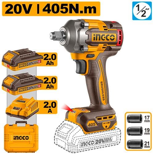 Ingco CIWLI2045 Cordless Impact Wrench