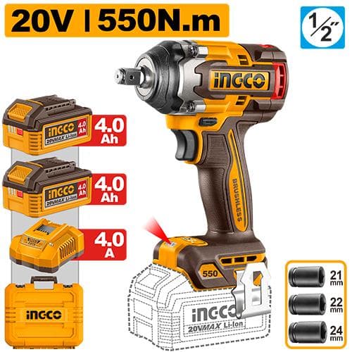 Ingco CIWLI2055 Cordless Impact Wrench
