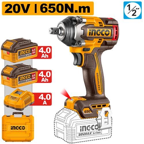 Ingco CIWLI2065 Cordless Impact Wrench