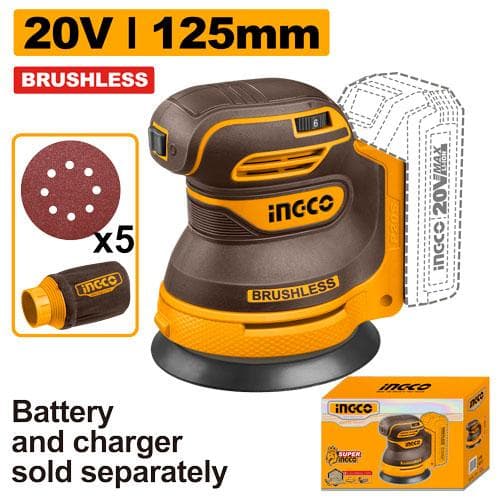 Ingco CROSLI2002 Cordless Random Orbit Sander