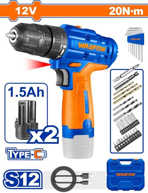 Wadfow WCDS525 Cordless Drill